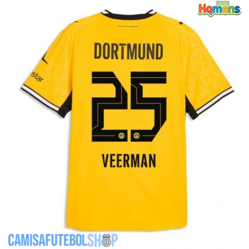 Camisa de time de futebol Borussia Dortmund Joey Veerman #25 Replicas 1º Equipamento 2026-27 Manga Curta
